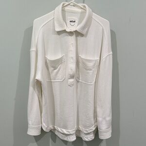 Aerie Cream Button Down Shirt